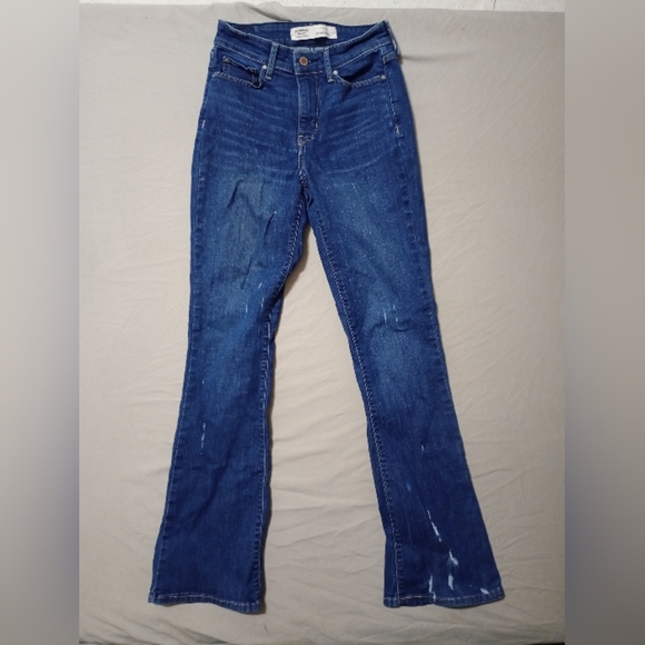 Levi Strauss Jeans Women's SIGNATURE Size 2 Boot Cut Mid Rise Distressed Casual - Picture 1 of 9